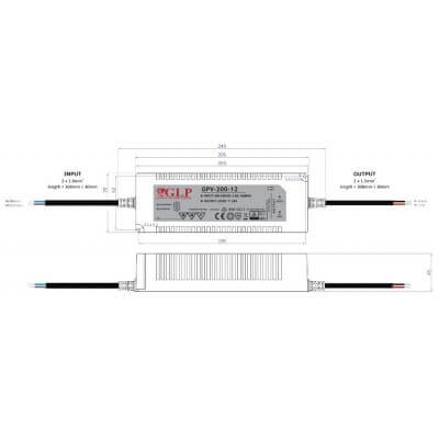 Driver Led GPV-200-24V GLP IP67
