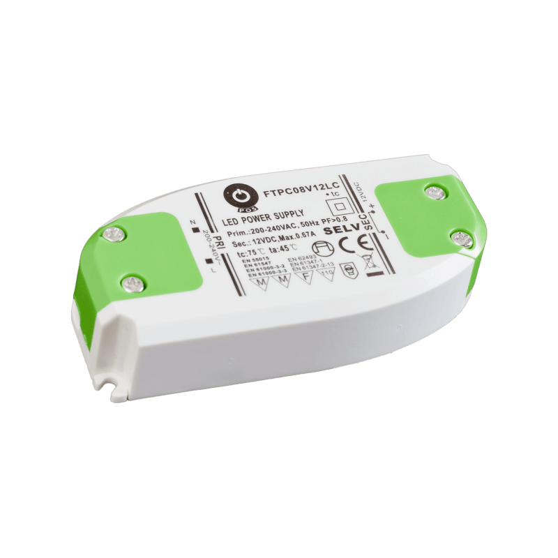 DRIVER LED FTPC8V12 8W 12V 0.67A IP20 DRIVER LED FTPC8V12 8W 12V 0.67A IP20