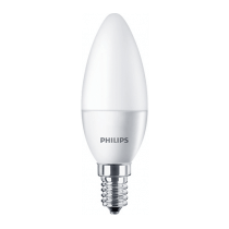 Ampoule LEDcandle Philips flamme 5.5w substitut 40w 470lumens blanc chaud 2700K E14