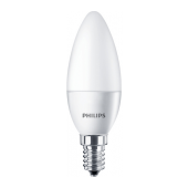 Ampoule LED candle Philips flamme 5.5w substitut 40w 470lumens blanc chaud 2700K E14