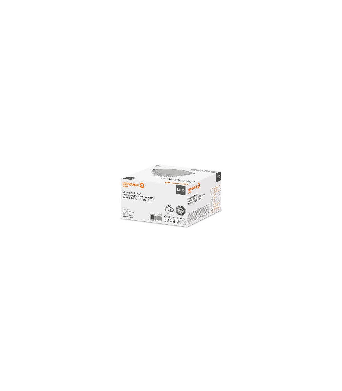 Osram Ledvance Downlight 14w Blanc 4000k 1360lm , Diamètre de perçage 150mm