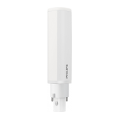 Ampoule LED Philips tubulaire 6.5W substitut 18W 650 lumens Blanc froid 4000K 2 pin G24D-2