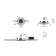 Kit spot Led Osram 4.6-50w/ 827 GU10 230V Dimmable