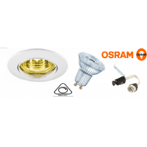 Kit spot Led Blanc Osram 4.6-50w/ 827 GU10 230V Dimmable