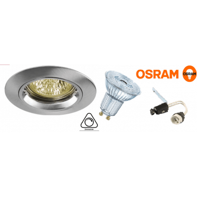 Kit spot Led Osram 4.6-50w/ 840 Dimmable GU10 230V