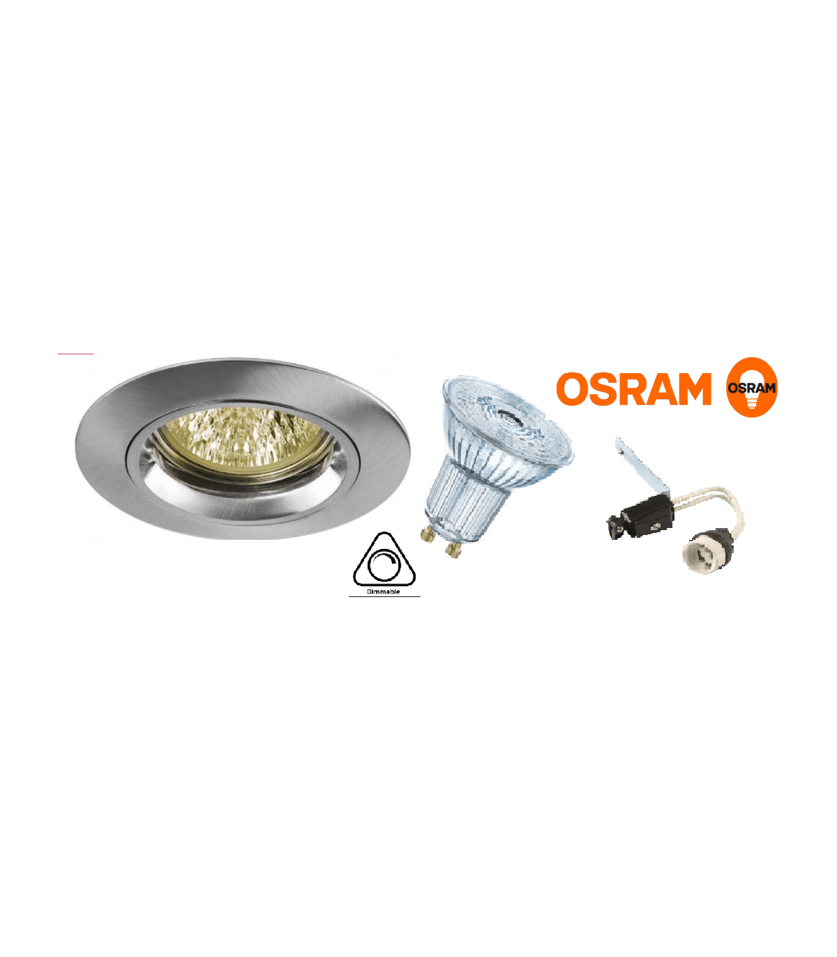 Kit spot led Osram Ledvance 4.6-50w blanc brillant 350LM dimmable