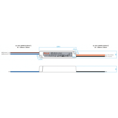 GPV-18W-12V Etanche IP65