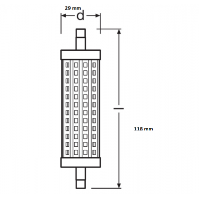 OSRAM PARATHOM LINE R7s 118mm 15W-125W 827