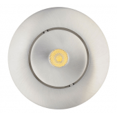 Spot orientable Led intégrée Alu Brossé 7 substitut 50w IP23