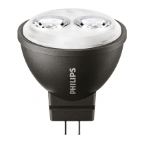 Ampoule LEDspot Philips MR16 3.5W substitut 20W 210 lumens blanc chaud 2700K GU4