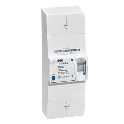 Legrand - Disjoncteur de branchement Enedis bipolaire différentiel 500mA sélectif-60A 401004