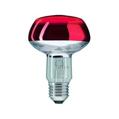 Philips Refl 60W E27 230V NR80 Rouge