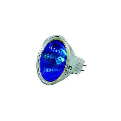 Lampe halogene dichroique 12v 35w GU5.3 bleu x2