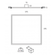 Dalle LED SLIM 40W  UGR 19 Blanc Froid 4000K IP44 600*600mm