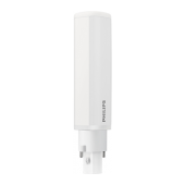 Ampoule LED Philips Tubulaire 6.5W substitut 18W 650 lumens blanc neutre 3000K 2 pin G24D-2