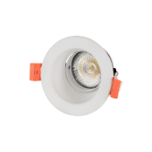 Fiale III Spot orientable blanc lampe GU10 avec douille inclus