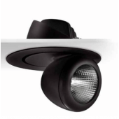Encastré noir LED orientable 45W 4000K Blanc froid 5145 lumens diamètre de perçage 162mm