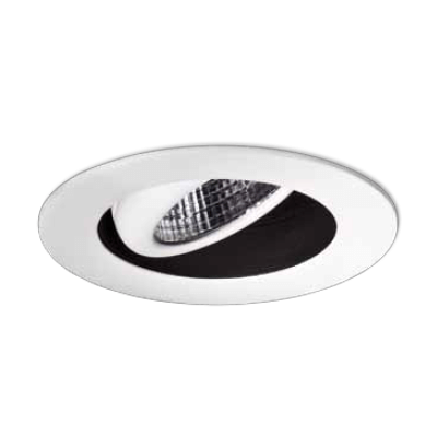 Encastré LED orientable rond noir 45W 4000K Blanc froid 5145 lumens diamètre de perçage 162mm