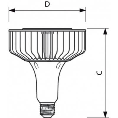 PHILIPS TrueForce LED HPI ND 200-145W E40 840 120D
