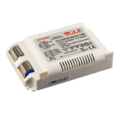 DRIVER LED 40w Multi tension  16-28 VDC trés compacte PCC40-MC-MATCH-1900