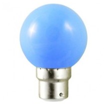 Ampoule sphérique Mazda/Philips bleu 15W B22 230v Baionnette