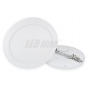 Encastré ou plafonnier en saillie LED Panel EasyFix 18W  2700K blanc chaud 1570 lumens diamètre réglable 60-185mm