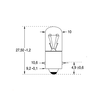 ORBITEC LAMPE 3W 60V culot BA9S