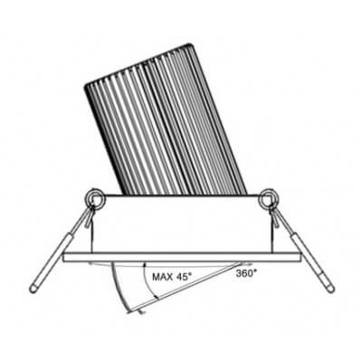 Plafonnier encastrable LED 55W Blanc naturel 