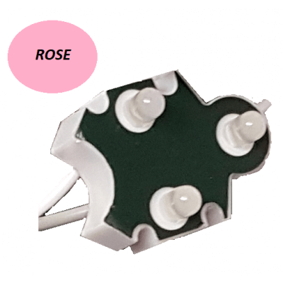 Chaine 100 modules led 12v Triopoint  Rose lettrage, logo