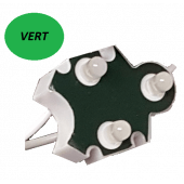 Chaine de 100 modules VERT Trio-point étanche IP65 12v 5mm