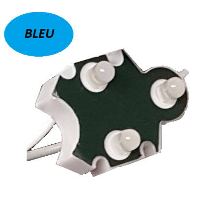 Chaine 100modules led 12v Trio-point vert Etanches IP65 Lettrage, logo
