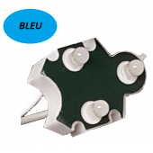 Chaine de 100 modules Bleu Trio-point étanche IP65 12v 5mm