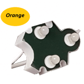 Chaine de 100 modules Orange Trio-point étanche IP65 12v 5mm
