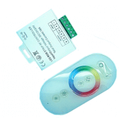 Contrôleur RGB RF 12V/24V 6A avec télécommande Tactile 6A en 12v ou 18A en 24v