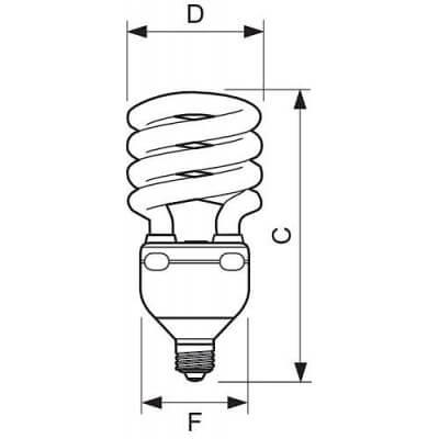 Philips Tornado Haut Lumen 60W E27 CDL 207219
