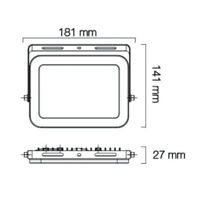 Projecteur LED 10W 230V IP65 Etanche 850 lumens 230V