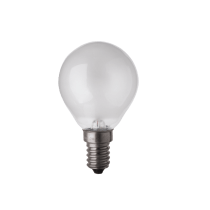 Ampoule sphérique Philips/Mazda 60w E14 230v blanc chaud Dépolie