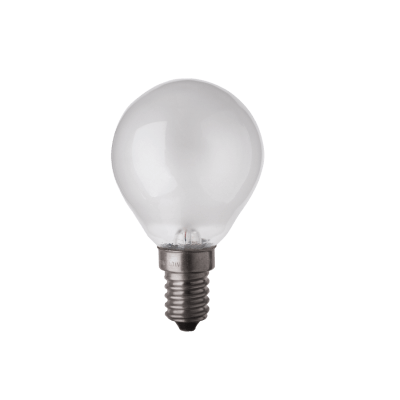 Ampoule incandescente sphérique 60W E14 230V Blanc chaud 700lm dépolie