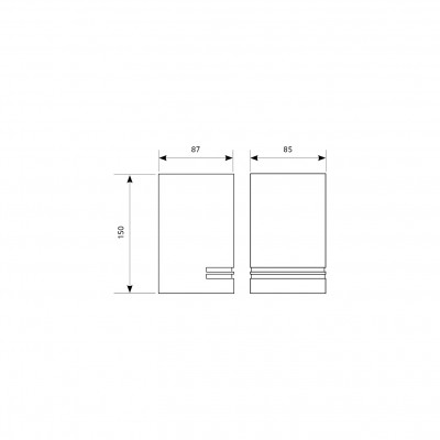 Applique extérieur noir Quazar11 culot 1*GU10 11W max IP44 étanche