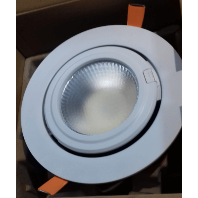 Spot Encastrable LED 40W orientable 4000lm blanc chaud 3000k trou 18cm