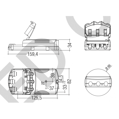 Driver led TRIDONIC LCI 35W 700mA TEC SR Cl2