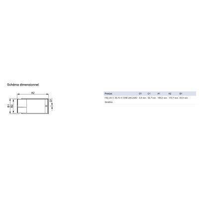 Ballast electronique multi puissances Philips HID-AV 35-70/I CDM