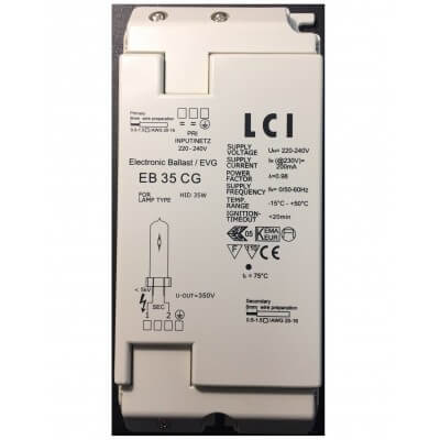 Ballast électronique LCI iodure 35W EB 35 CG CL2 220-240v Déporté