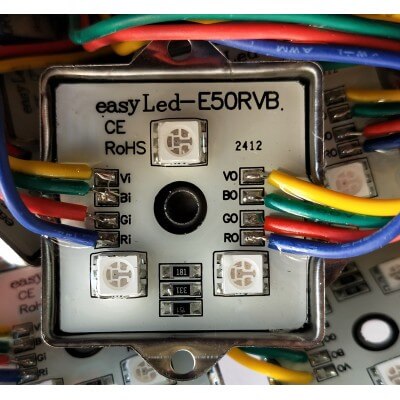 YAKI Chaîne de 40 modules led EasyLed RVB 0.72W 12V IP65 150°