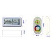 Contrôleur RGB radiofréquence  12V/24V 4A  avec télécommande Tactile