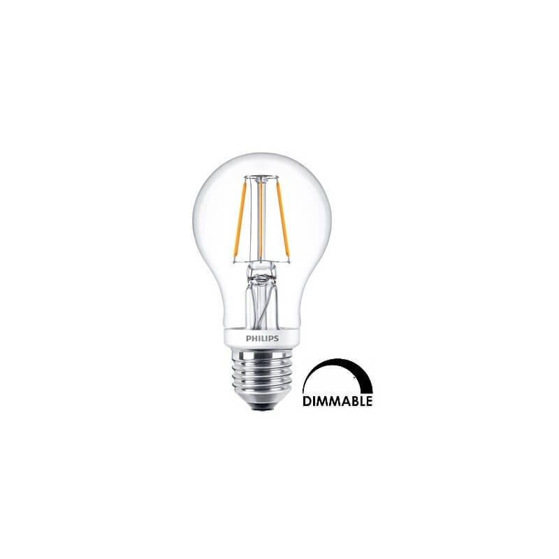 Ampoule LEDbulb Philips Standart A60 4.5W substitut 40W 470 lumens Blanc chaud 2700 K Dimmable E27 Ampoule LEDbulb Philips Standart A60 4.5W substitut 40W 470 lumens Blanc chaud 2700 K Dimmable E27