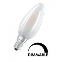 Ampoule Osram flamme 2.5W substitut 25W 250 lumens blanc chaud 2700K dimmable E14