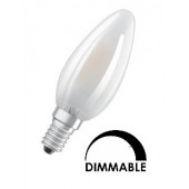 Ampoule Osram flamme 2.5W substitut 25W 250 lumens blanc chaud 2700K dimmable E14
