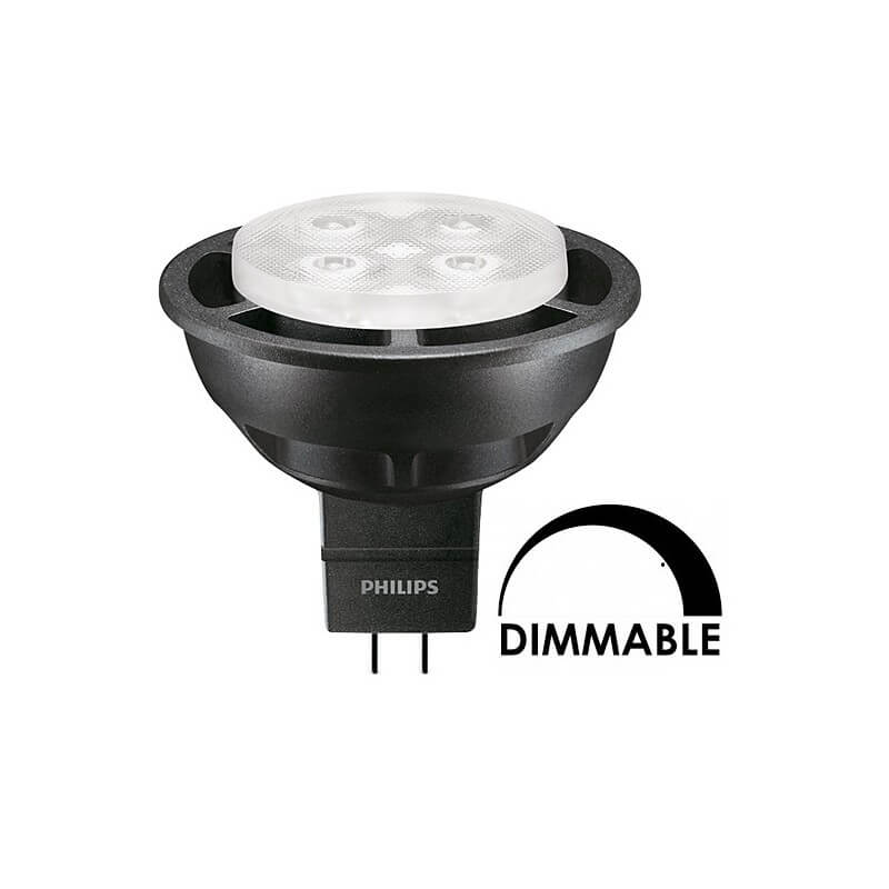 Ampoule LEDspot Philips PAR16 6.3W substitut 35W 395 lumens blanc neutre 3000K dimmable MR16