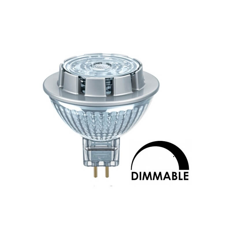 Ampoule LED OSRAM MR16 7,8W substitut 50W 621 lumens blanc froid 4000K dimmable GU5,3 Ampoule LED OSRAM MR16 7,8W substitut 50W 621 lumens blanc froid 4000K dimmable GU5,3